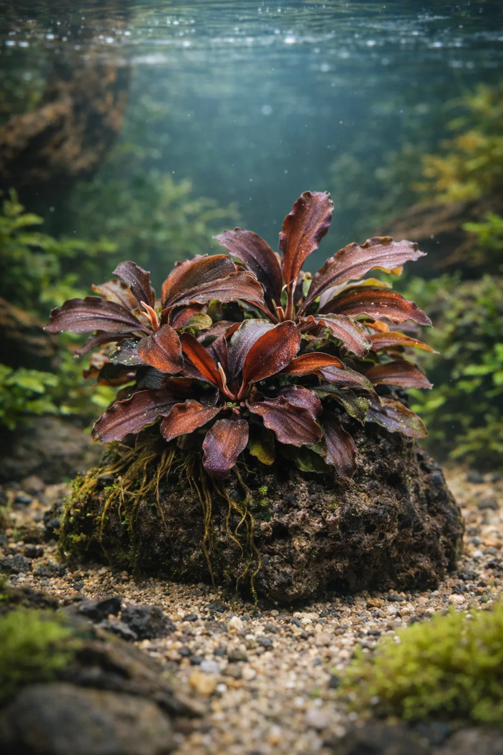 Bucephalandra sp. 'Red'