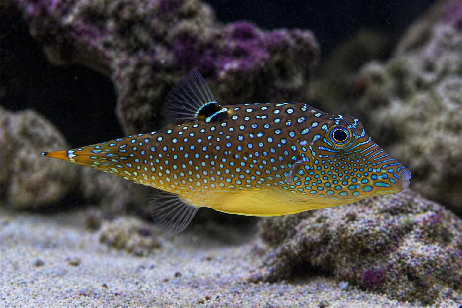 Blue Spotted Puffer